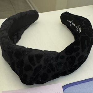 Brianna Cannon Black Leopard Print Headband